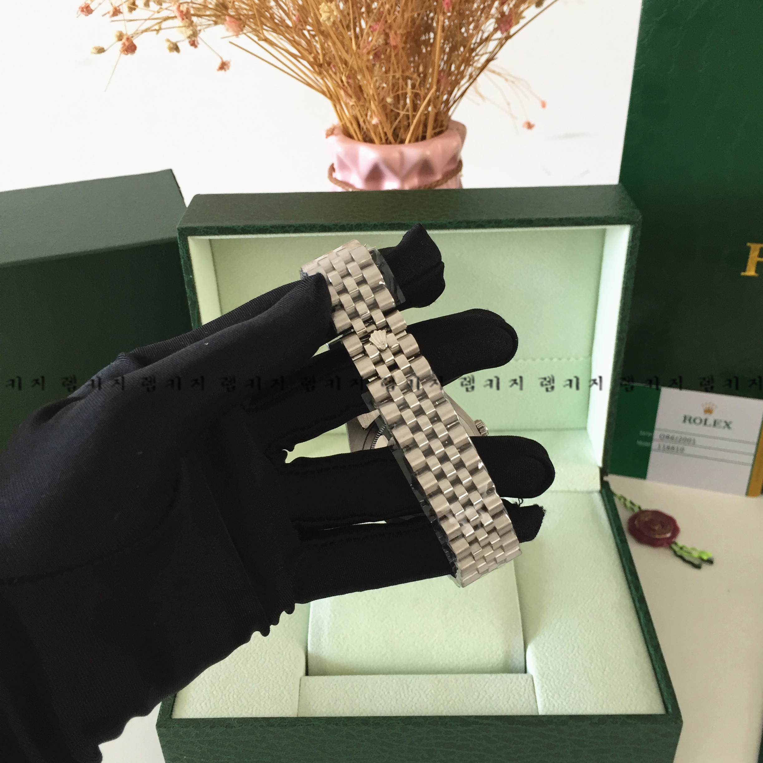 롤렉스 로렉스 데이저스트 은장 남성 메탈시계